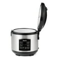thumbnail image 2 of Starfrit Electric Rice Cooker, 14-cup (80oz) Capacity, Non-Stick Removable Container, Comes with Measuring Cup, Steamer Basket and Serving Spoon, 2 of 9