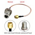 thumbnail image 1 of Antena para Meshtastic LoRa Hotspot para Exteriores, Conector N Macho, Omnidireccional, de Fibra de Vidrio, Recepción de  Alcance, 50 W, 35 cm + SMA, 868 MHz, 1 of 1