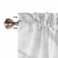 thumbnail image 5 of Tier Curtains 45 Inches Long, Marble Window Treatment Curtain Drapes, Modern Grey White Rock Monochrome Simple Small Curtain Drapes for Bathroom Laundry Room, 27.5"x45", 2 Panels, 5 of 7