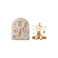 thumbnail image 2 of Cartoon Monkey Lion-Bunny Elephant Giraffe-Silicone Sugarcraft-Mold Resin Cupcake Baking Fondant Cake Decorating Tool, 2 of 11