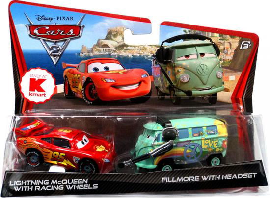 DISNEY PIXAR CARS  "LIGHTNING McQUEEN WITH CONE" LOOSE OUT OF PACKAGE SHIP WW 