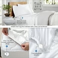 Cotton Rich Queen Sheet Set, 800 Thread Count Wrinkle Resistant, Quick