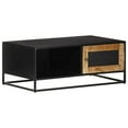 thumbnail image 1 of vidaXL Coffee Table 90x50x35 cm Rough Mango Wood, 1 of 4