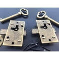 thumbnail image 3 of 2-Piece Antique Finish Cabinet Door Lock Set with Keys, 3 of 4