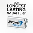 thumbnail image 2 of Energizer Ultimate Lithium 9V Batteries, 9 Volt Batteries (2 Pack), 2 of 2