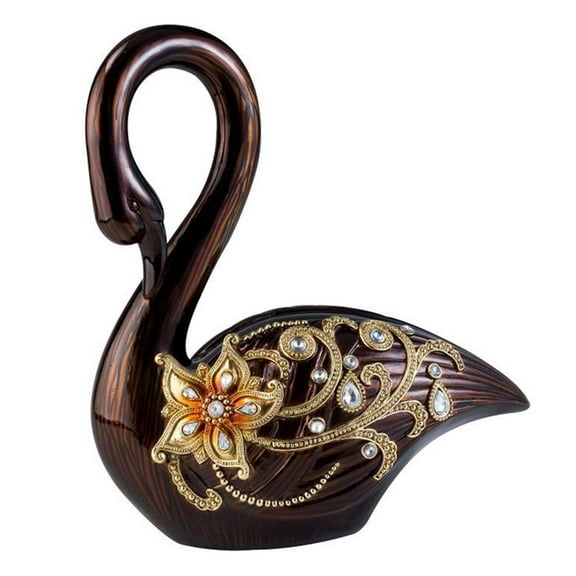 ORE International Laurel Topaz 12-inch Swan Decor
