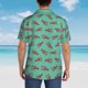 thumbnail image 4 of Balery Cartoon Lobsters 4 Camisas hawaianas de manga corta para hombre, camisas playeras de corte holgado, camisas de vacaciones con botones,Small, 4 of 7