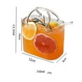 thumbnail image 3 of Qonioi Purse Shaped Glass Cup with Straw, Decorative Drinkware for Wine Cocktails, Cute Tumbler with Handle for Party Gift Home Bar Cart, 3 of 6