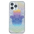 thumbnail image 1 of Funda Antigolpes InstaCase para iPhone 14 Pro mano fatima de colores Uso rudo, 1 of 4