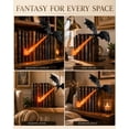 thumbnail image 4 of Dragon Bookshelf Nook Light, Flying Dragon Flame Book Nook Decor, Lighted Dragon Sculpture Ornament, Resin Dragon Statue for Bookcase Corner, Fantasy Home Desktop Wall Decor, Creative Holiday Gift #A, 4 of 9