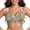 white leopard, variant on Wireless Push Up Bras For Women Deep V Mesh Jelly Bra Soft Breathable
