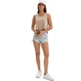 thumbnail image 7 of DARING DIVA Women's High Low Sleeveless Flowy Tank Top Athletic Yoga Workout Shirt S Khaki, 7 of 7