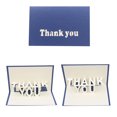 thumbnail image 1 of Thank You Handmade 3D Pop Up Paper Greeting Cards Postcard Fathers Day Gift, 1 of 8