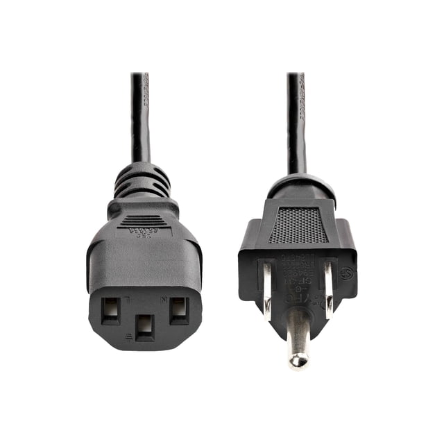 StarTech.com 3ft (1m) Computer Power Cord, NEMA 5-15P to C13 Power Cord, 10A 125V, 18AWG, Black Replacement AC Power Cord, Monitor Power Cable, NEMA 5-15P to IEC 60320 C13 TV Power Cord - PC Power Supply Cable - Power cable - NEMA 5-15 (M) to IEC 60320 C13 - AC 125 V - 10 A - 3 ft - black - for P/N: KITBXAVHDPNA, KITBXDOCKPNA, KITBZPOWNA, MOD4POWERNA, RKPW081915, RKPW161915
