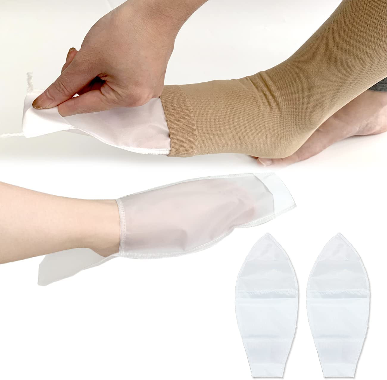 2 Pcs Open Toe Compression Sock Aid for Easy Slide Slip Stocking