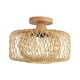 thumbnail image 5 of Lámpara de araña de madera, pantalla de techo, lámpara colgante de suelo, cubierta de luz colgante Retro para comedor, fiesta, boda, 5 of 9