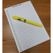 Magnolia Registers To Do List Notepad - 50 Sheets (5.5 x 8.5) to-Dos Tear Off Notepad, Planning Memo Pad, Planner Checklist Organizer - Made in the USA