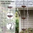thumbnail image 3 of Rain Chains 72" Metal Decorative Umbrella Rain Chain Bell, 3 of 6