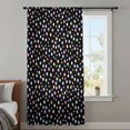 thumbnail image 3 of Colorful Polka Dot Sheer Curtains 54 Inches Long, Modern Minimalist Geometric Black Light Filering Curtains, Breathable Simi Curtain Privacy Drapes for Kitchen Bathroom Small Window Treatment, 3 of 9