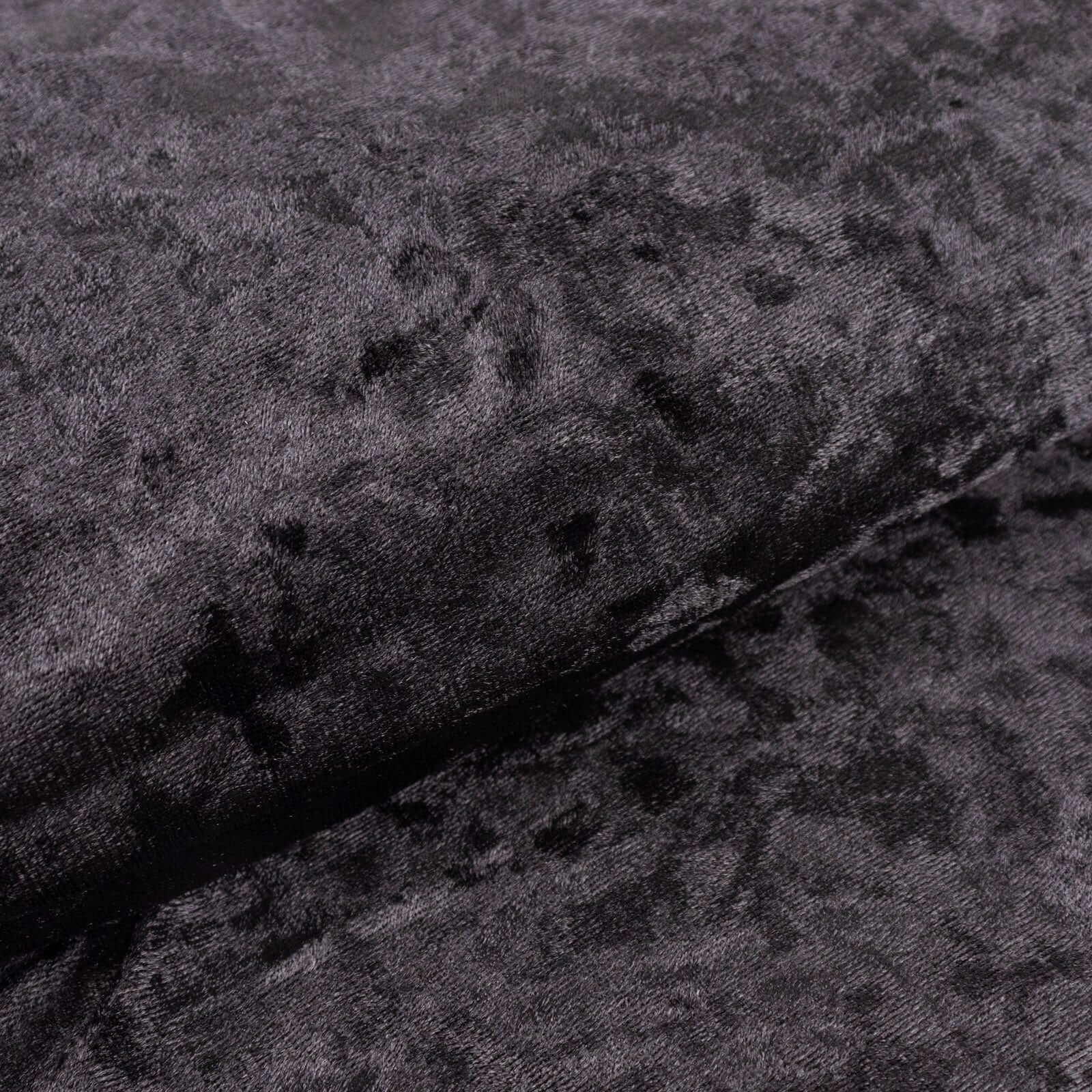Efavormart 5 Yards Velvet Fabric Bolt 65" Wide Fabric Roll Black Soft Touch Velvet Fabric