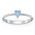thumbnail image 2 of Heart Birthstone Ring - Blue Topaz (December), 2 of 6