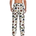 thumbnail image 3 of Goofa Various Turtle Printed Soft Pajama Pants for Men, Wide Leg Comfy Casual Lounge Yoga Pants-Medium, 3 of 9