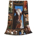 thumbnail image 2 of Cute Cow Print Blanket Cartoon Cow Print Bedding Blanket Lightweight Warm Blankets for Bedroom Living Room 50"x40", 2 of 7