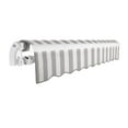 thumbnail image 3 of Awntech 12 Ft Maui Manual Heavy Duty Patio Retractable Awning (144in x 9.25in x 120in), Gray/White Stripe, 3 of 9