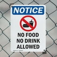 thumbnail image 5 of (2 Pack) No Food No Drink Allowed OSHA Notice Sign 12 Inch X 18 Inch Indoor / Outdoor Rust-Free Aluminum Metal Signs for Workplace, Workshop, and Construction Site, Made in the USA, 5 of 8