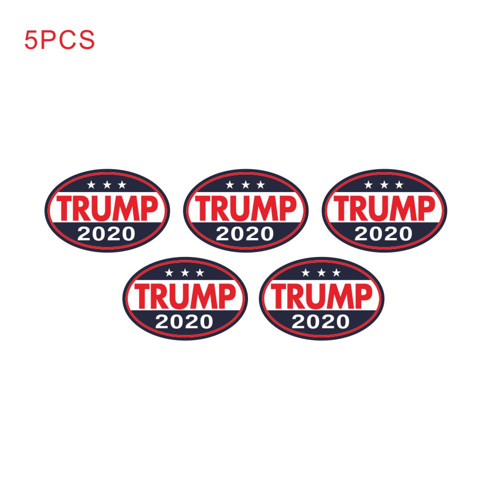 10-Pack TRUMP 2020 Keep  America Great Bumper Stickers Oval Decals Blue 2" 