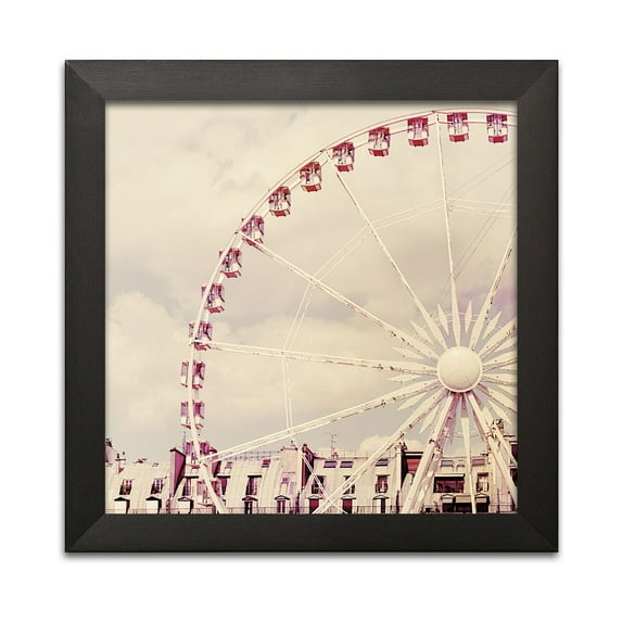 Gango Home Decor Shabby-Chic Paris Parfait by Keri Bevan (Ready to Hang); One 12x12in Black Framed Print