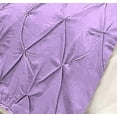 thumbnail image 2 of Bed Runner 3 Piece With 2 Pillowcases, 400 Thread Count, 100% Egyptian Cotton, Super Soft and Luxury, Pinch Pleated Design, Bed Runner For Bed - Lavender Solid, Queen Size., 2 of 5