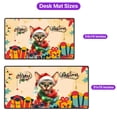 thumbnail image 5 of Merry Christmas Santa Sphynx Scarf Twinkling Lights Xmas Holiday Desk Mat Full Keyboard Mouse Pad Cat Lover Kitten Owner Gifts Idea Large Mousepad - 00022, 5 of 5