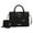 Black, variant on Virginia Women's Tote Bag With Wallet Vegan Leather Handbag Purse Set by Mia K.- Black