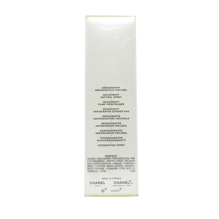 Latter diameter Måler Chanel Coco Mademoiselle Fresh Deodorant Spray 3.4 Ounces - Walmart.com