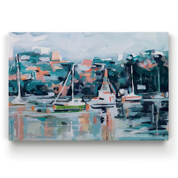 Renditions Gallery Aquarelle Baie I' par Emma Scarvey Art Mural sur Toile, 30x40
