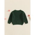 thumbnail image 4 of SUNSIOM Pull pour Bébé Fille Garçon Surdimensionné Broderie Champignon Manches Longues Tricoté Automne Hiver, 4 of 7