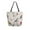 Birds Pattern, variant on Open Top Canvas Tote Bag with Zipper Reusable Shopping Bag 13.5x15" Roomy Carryall Birds Pattern