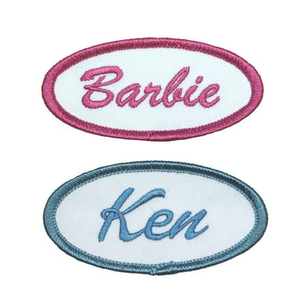 Set of 2 Barbie and Ken Name Tags 3