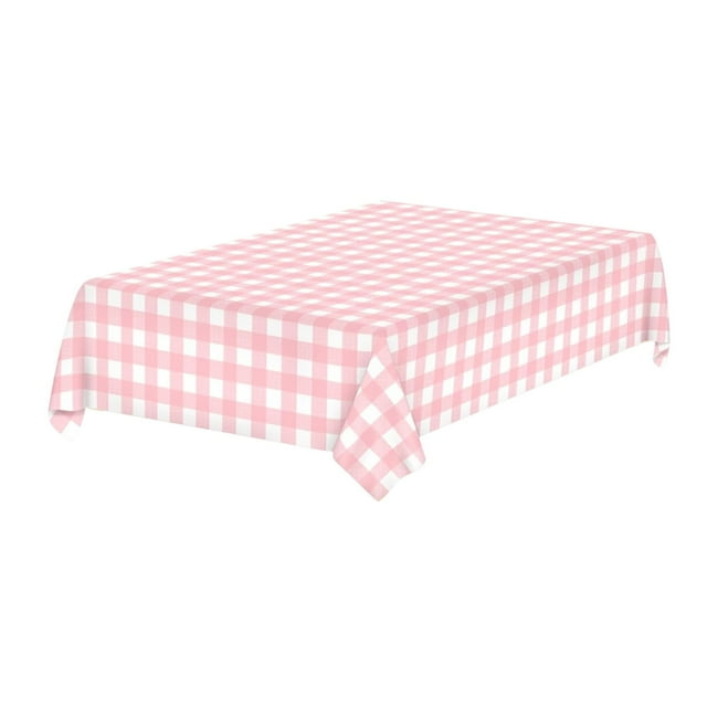 Lksixu All-round Protection Stylish And Convenient -thickened 54 X 108in Plaid Plastic Tablecloth Disposable Water Proof And Oil-proof Tablecloth 7 Colors Kitchen Gadgets
