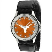 NCAA Men's University of Texas Longhorns Veteran Series Watch, Black Velcro Strap
