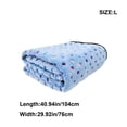 thumbnail image 3 of Fleece Pet Blanket Soft Warm Multi Use Dog Cat Blanket for Crate Bed Travel Car Seat Cover Indoor Outdoor Pet Supplies(L), 3 of 7