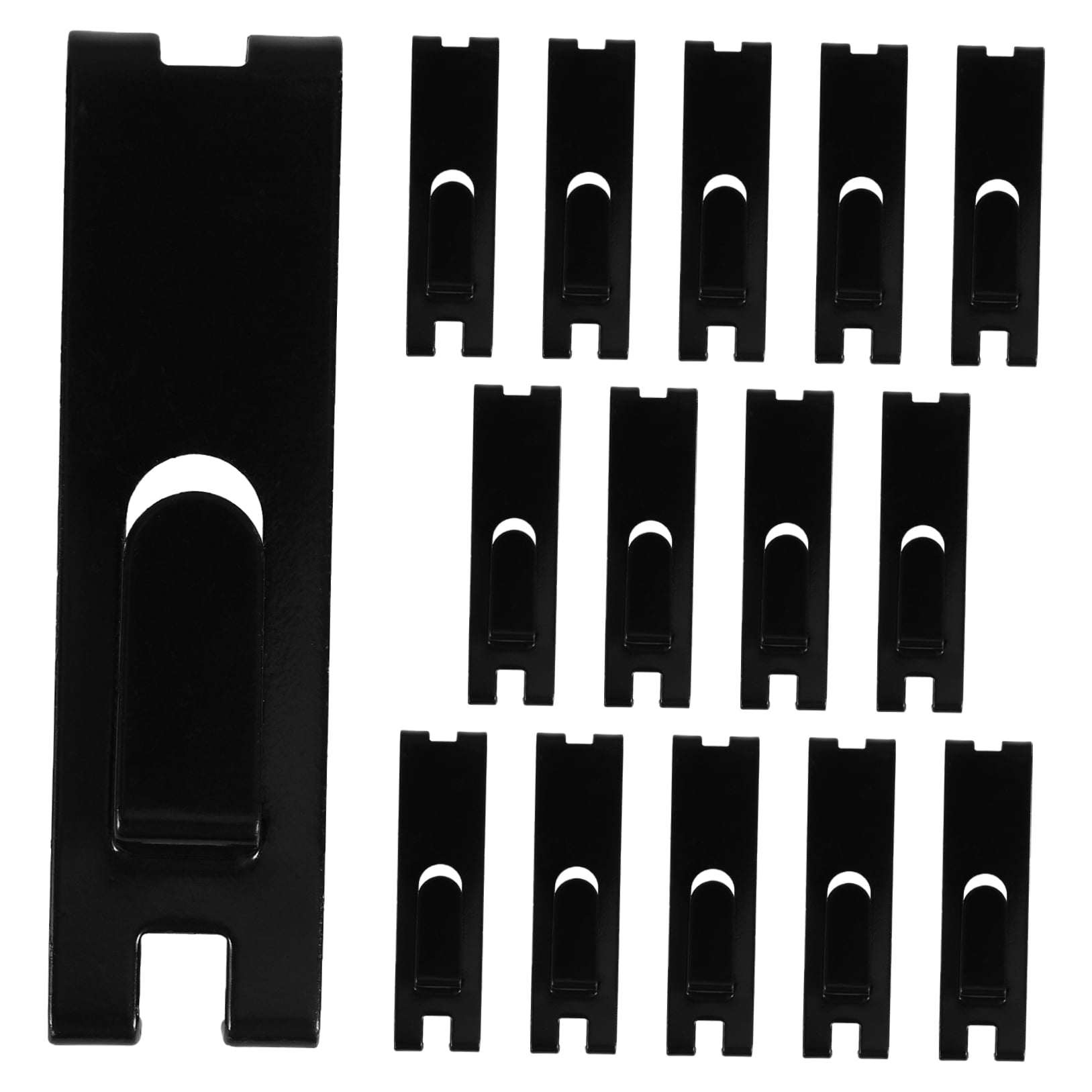 UPKOCH 15Pcs Display Hooks for Grid Wall Black for Hanging Pictures on Grid Panels