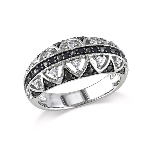 Everly Women's Diamond and Sapphire Sterling Silver Ring