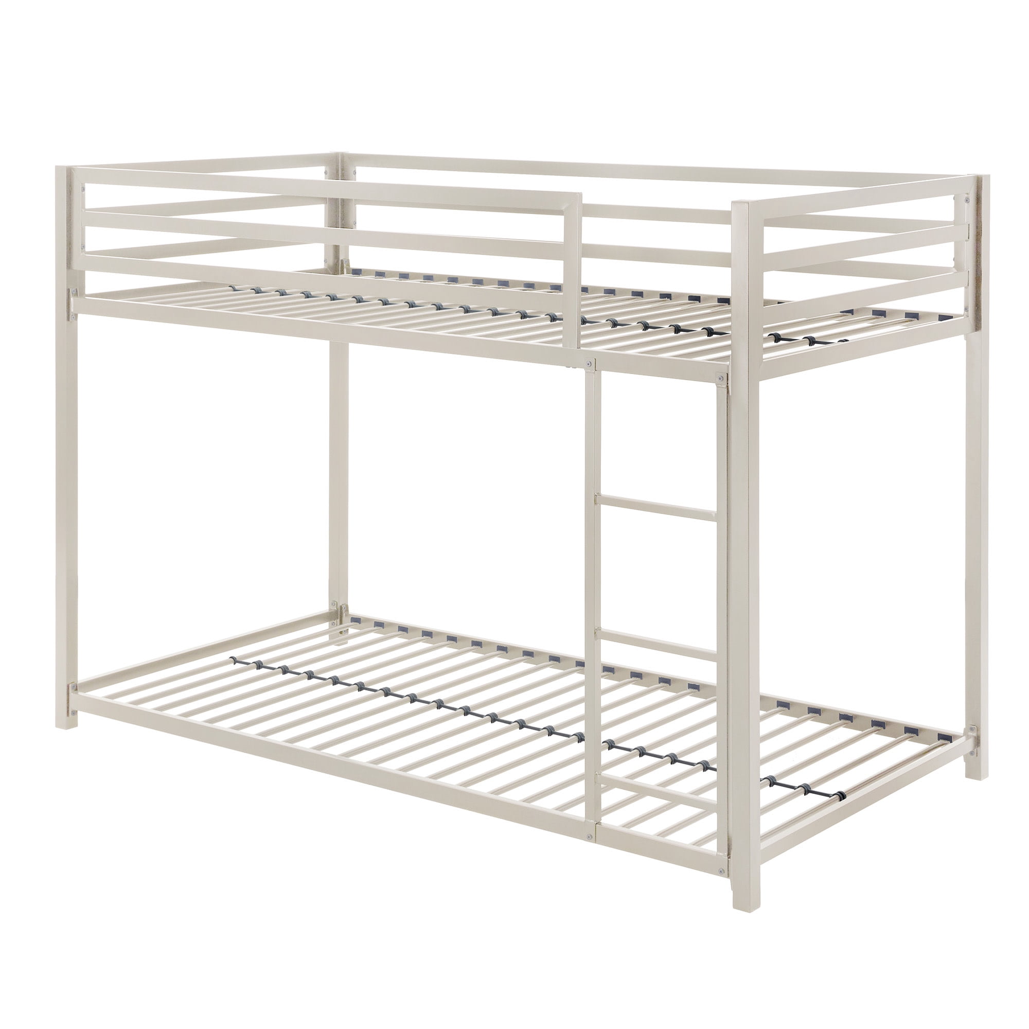 Weston Home Kids Metal Twin over Full Bunk Bed with Ladder, White