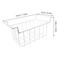 thumbnail image 2 of WHAMVOX Hanging Shelf Freezer Baskets for Upright Freezer White Adjustable Dividers 1Pack, 2 of 8