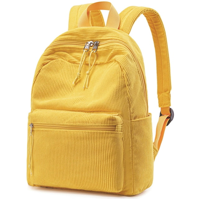 Mochila BTOOP Mini de Pana Pequeña Amarilla para Mujer