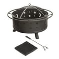 thumbnail image 5 of Pure Garden 32-Inch Outdoor Wood Burning Fire Pit with PVC Cover (Black), 5 of 8