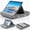 Grey, variant on CreaDream Tablet Pillow Stand,Foldable & Soft iPad Tablet Stand with Pocket and Stylus Mount,for Lap/Desk/Bed,Grey