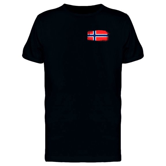 Brushstroke Norway Flag T-Shirt Men -Image by Shutterstock, Male Medium